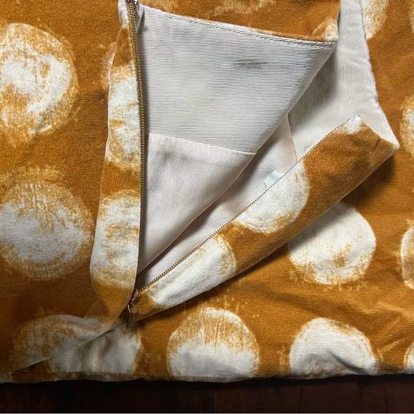 ANTHROPOLOGIE Maeve Corded Dots Pencil Skirt Brown White Polka Dot Size 8 - Picture 8 of 12